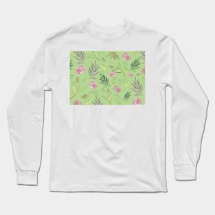 Festive Watercolor Flowers 1 Long Sleeve T-Shirt